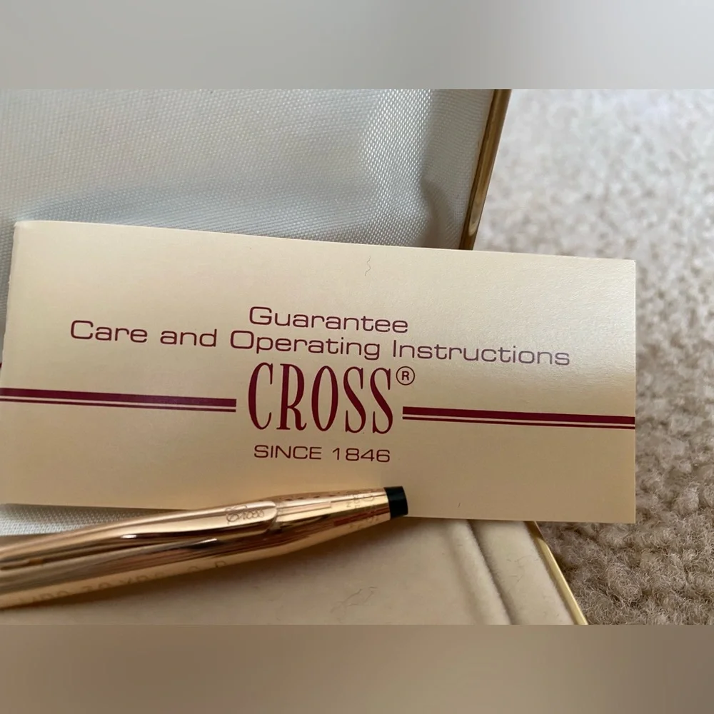Cross Pen 1/20 14 karat gold filled engraved Style 1502